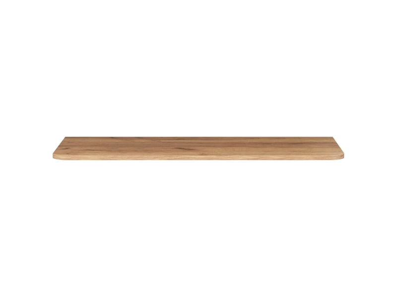  Plan de travail linea 100 cm chêne craft d'or pour meuble de salle de bain avec angles arrondis  - Conforama D