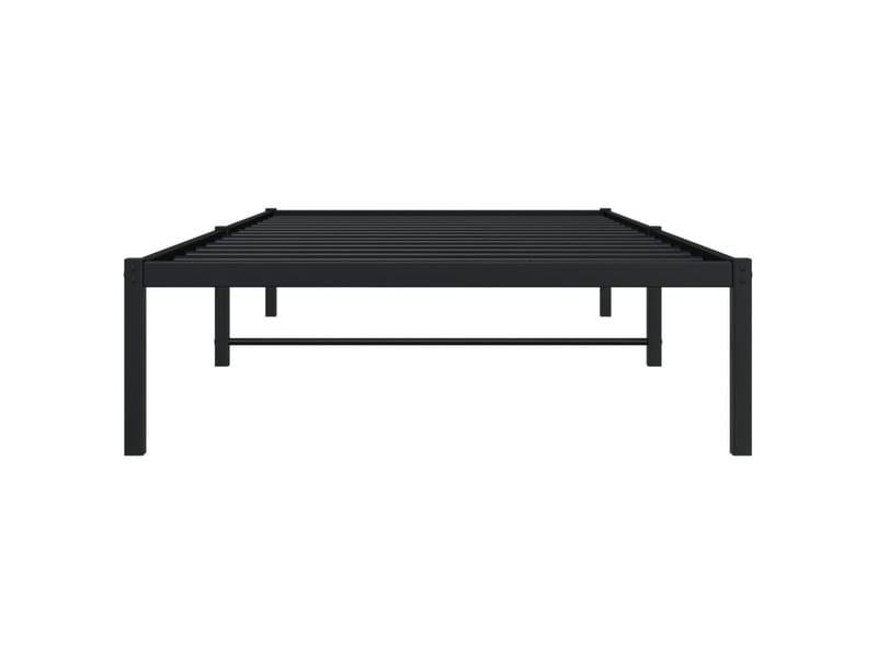  Lit simple- lit adulte -  cadre de lit métal sans matelas noir 100x200 cm  - Conforama D