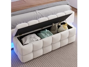 Banquette lit convertible couchage Occasionnel MODENUIT beige