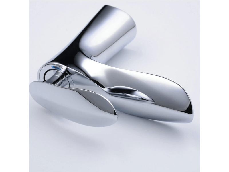 Robinet de salle de bain, mitigeur à poignée unique, eau chaude et froide réglable, argent - Conforama D