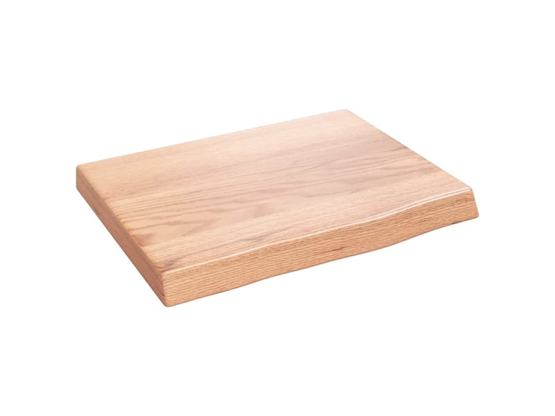  Comptoir de salle de bain, plan de travail marron 40x30x(2-4) cm bois traité cf65797  - Conforama A