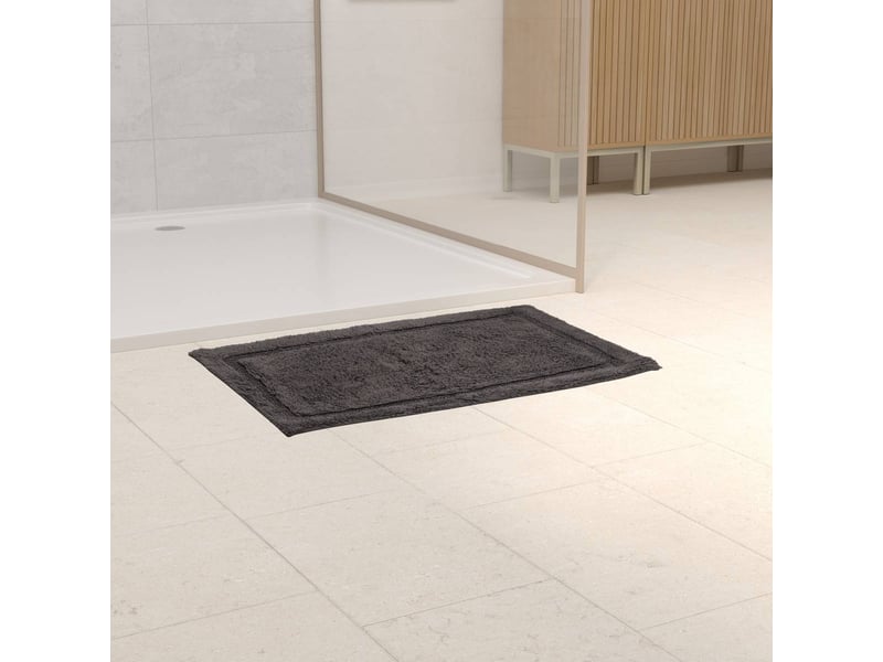  Tapis de bain fluffy colorama 50x75cm gris COLORAMA - Conforama B