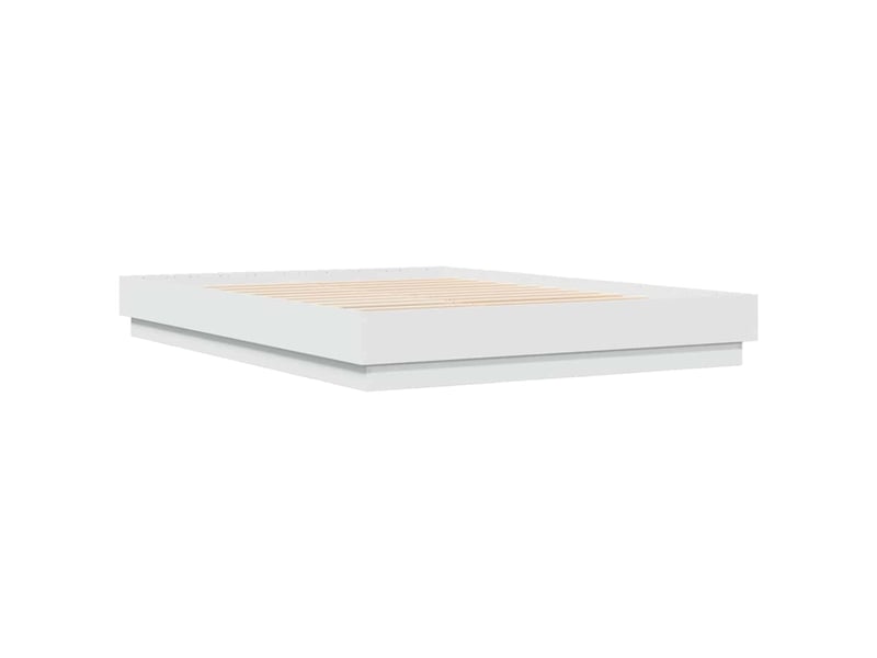 Lit double- lit adulte -  cadre de lit sans matelas blanc 150x200 cm  - Conforama B