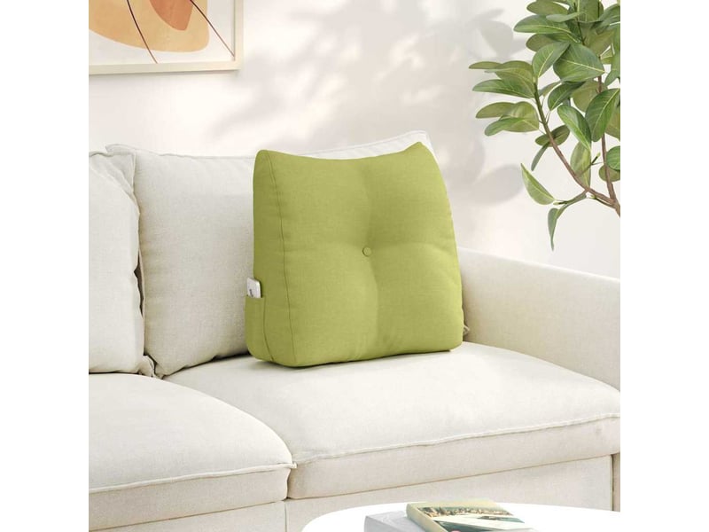 Coussin de dos, coussin de dossier vert clair 45 x 24 x 50 cm tissu cf55058 - Conforama B