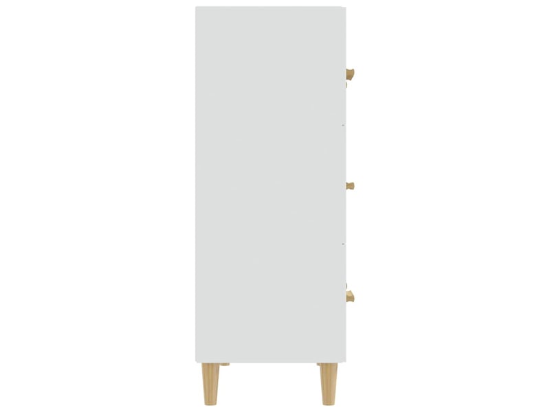  Buffet - bahut - meuble de rangement blanc 70x34x90 cm bois d'ingénierie  - Conforama D