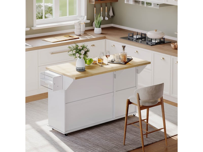  Desserte 3 portes 2 tiroirs coloris blanc mdf desserte blanc - Conforama E