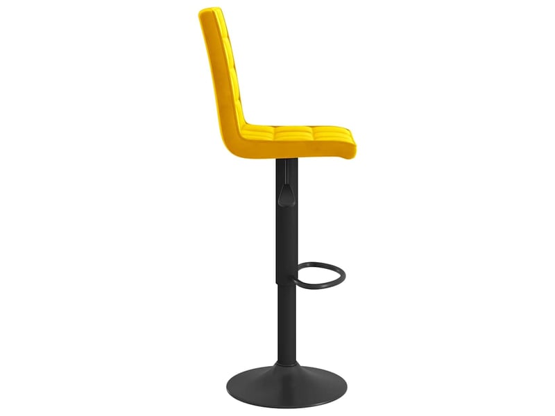  Lot de 2 tabouret de bar, chaise de bar jaune moutarde velours shl81877  - Conforama E