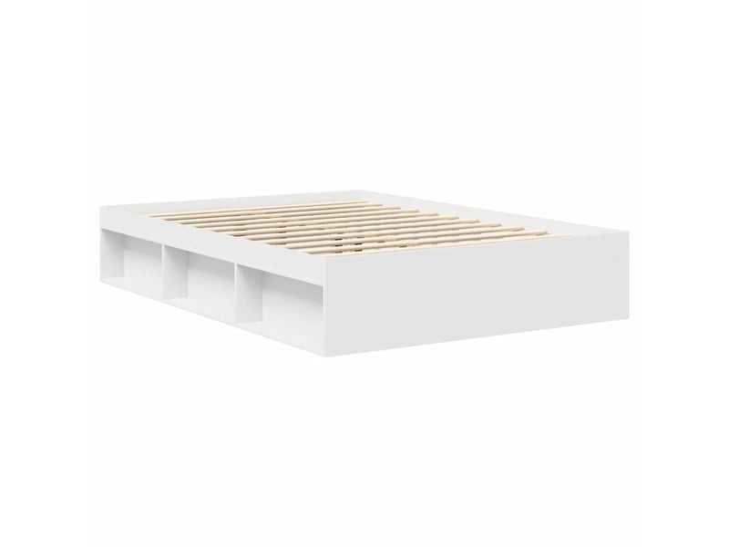  Lit double- lit adulte -  cadre de lit sans matelas blanc 160x200 cm  - Conforama C