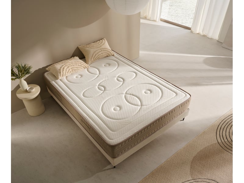  Matelas mousse hr et mémoire de forme au gel luxury core - mi-ferme, mémoire de forme au gel, indépendance de couchage 8435720075250 - Conforama C