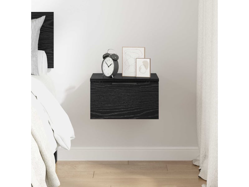  Table de chevet - cabinet de chevet - table de nuit chêne noir 34 x 30 x 20 cm bois d'ingénierie  - Conforama C