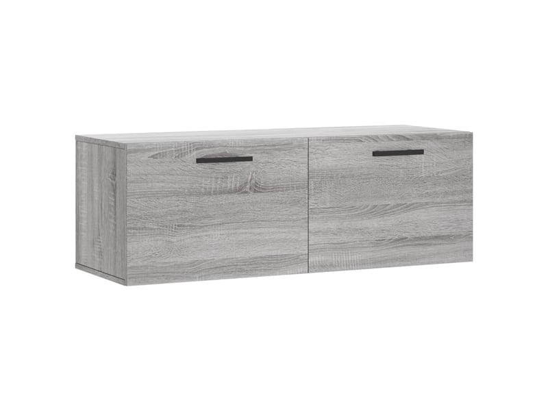  Armoire murale salon sonoma gris 100x36,5x35cm bois d'ingénierie shl1626  - Conforama A