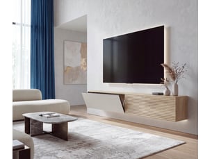 Meuble tv coloris marron 30 cm   