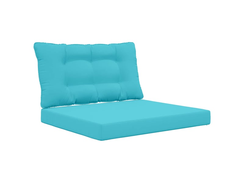  Coussin de canapé d'extérieur, coussin de chaise polyester turquoise 80 x 68,5 cm cf54178  - Conforama A