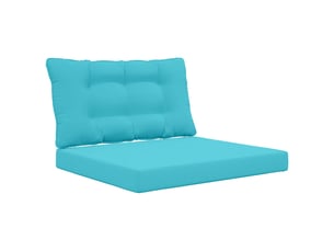 Coussin de canapé d'extérieur, coussin de chaise polyester turquoise 80 x 68,5 cm cf54178