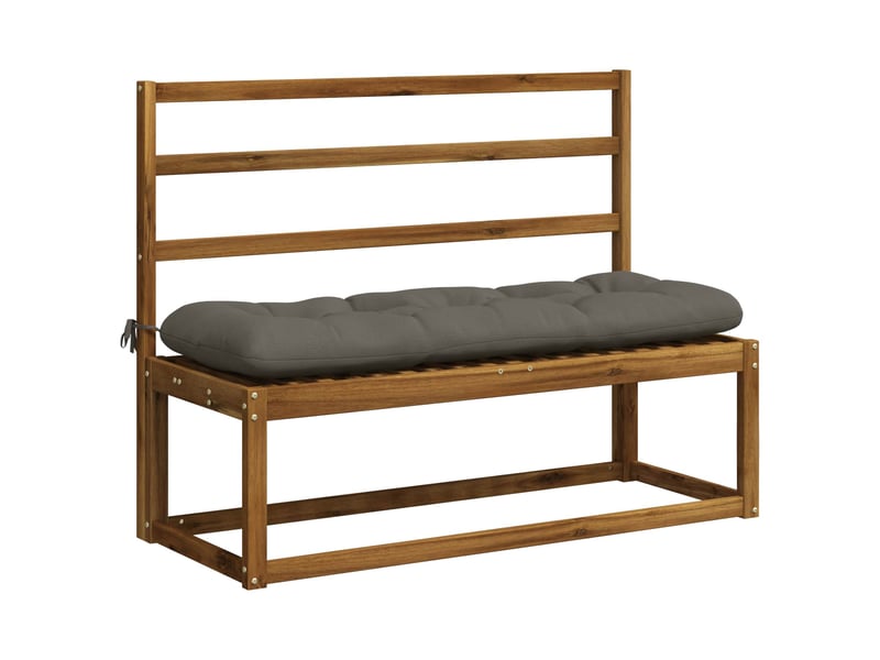 Lot de 2 coussins de banc, coussins d'assise vianen 100 % polyester gris cf57654 - Conforama C