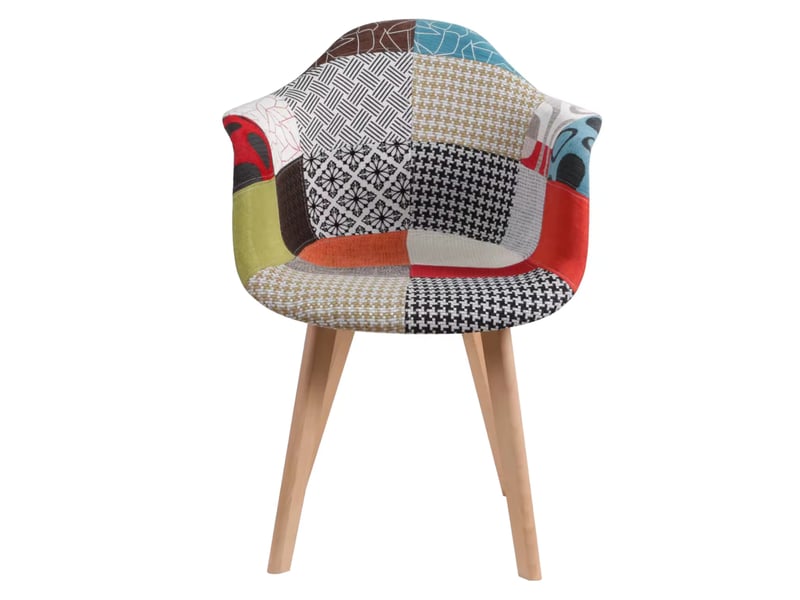  Chaise de salle à manger - fauteuils décoratifs, ensemble élégant de 2 fauteuils lounge, chaise longue, chaises de bureau, rouge  - Conforama A