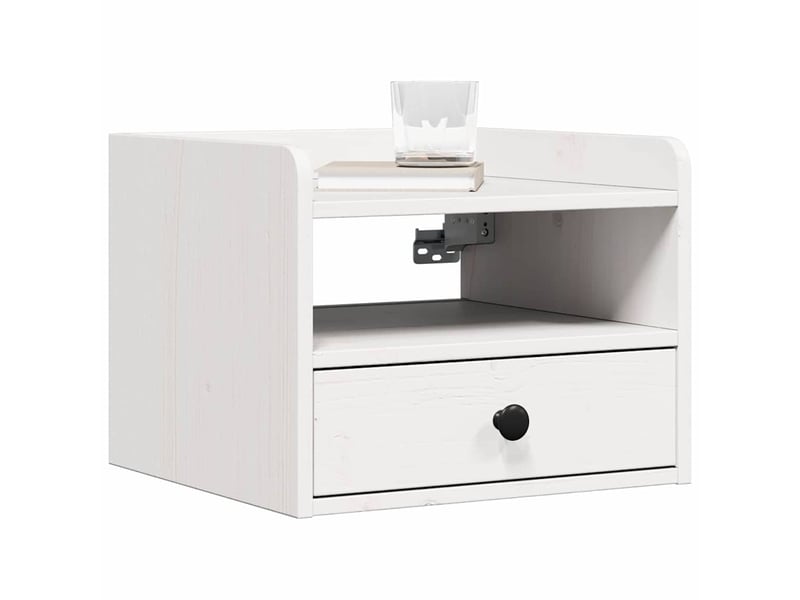 Table de chevet avec tiroir 2 pièces blanc 38 x 36 x 29,5 cm - Conforama C