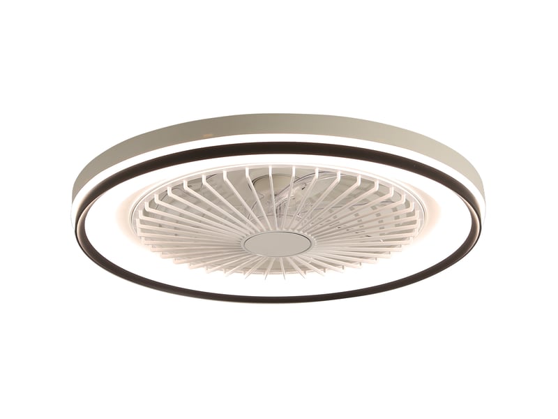  Ventilateur de plafond 48,26x48,26x12,70 cm moteur dc blanc  - Conforama A