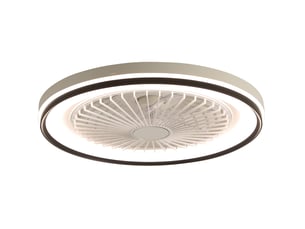 Ventilateur de plafond 48,26x48,26x12,70 cm moteur dc blanc