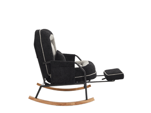 Fauteuil relax manuel <strong>DUBOISDESIGN</strong> Tissu / Microfibre noir
