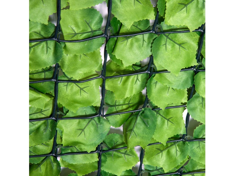 Haie artificielle occultante 300 x 150 cm – vert clair – feuillage pe résistant aux uv et intempéries - Conforama D