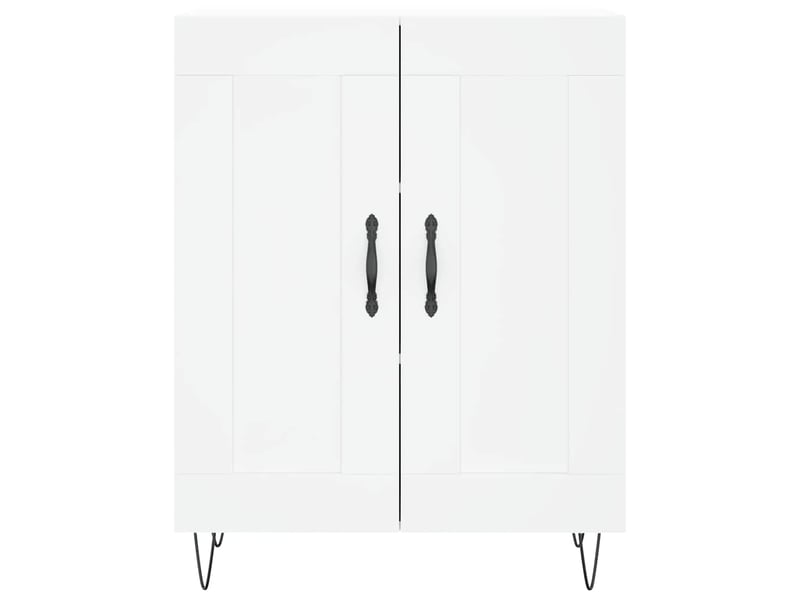  Buffet - bahut - meuble de rangement blanc 69,5x34x90 cm bois d'ingénierie  - Conforama E