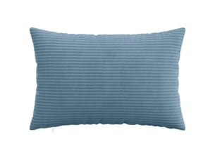 Lot de 2 housses de coussin heerlen bleu 50 x 70 cm velours côtelé cf49427