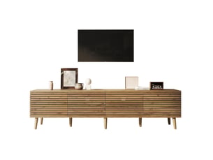 Meuble tv coloris naturel 180 cm <strong>OKWISH</strong> <strong></strong>