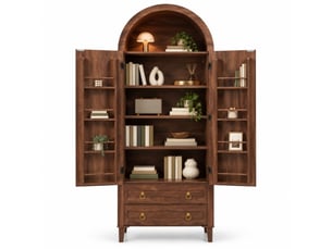 Buffet 2 porte(s)  2 tiroir(s) MAISENTIEL  - 76 cm coloris marron 