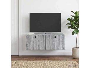 Meuble tv coloris gris 78.5 cm <strong></strong>  <strong></strong>