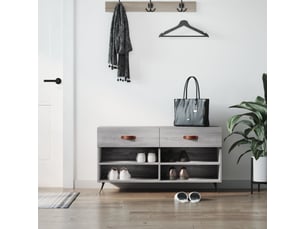 Meuble à chaussures 4 paire(s)  <strong></strong>  <strong></strong> coloris gris