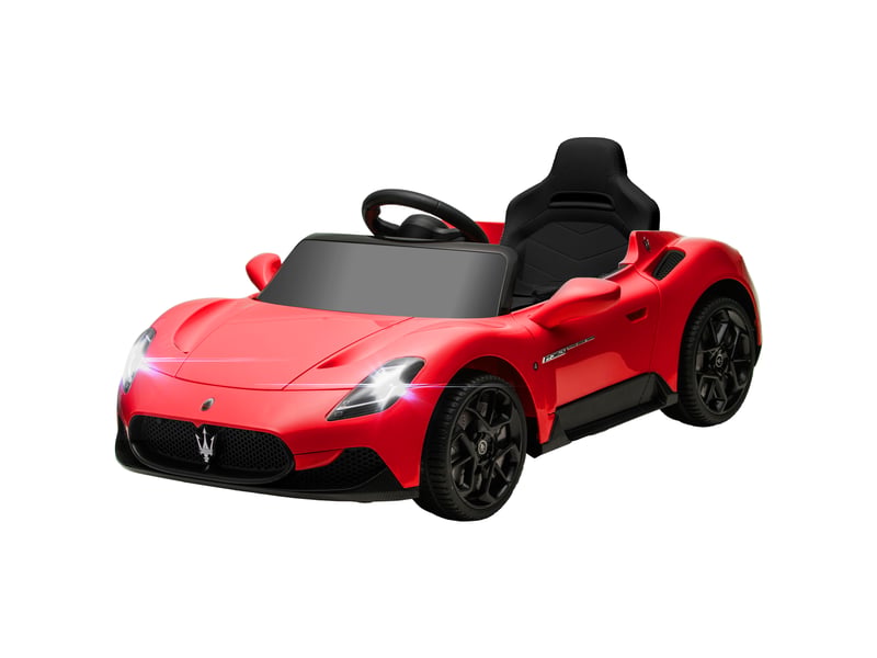  Voiture électrique pour enfants sous licence maserati mc20 12v, télécommande, led, musique et klaxon, 3 à 6 ans, rouge  - Conforama B