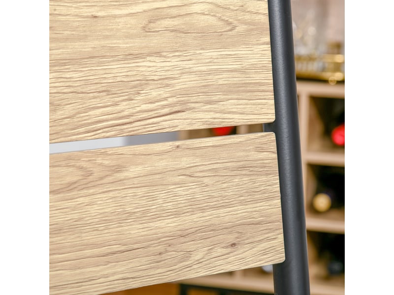  Ensemble table et chaises pour 2 personnes, table de cuisine avec chaises, table à manger 3 pièces avec 2 chaises encastrables, bois de chêne clair, pour cuisine salon maison  - Conforama W
