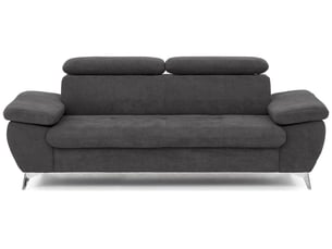 Canapé droit fixe  ALLY 2 3 places Tissu / Microfibre Anthracite (F180)