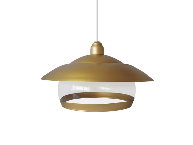  Suspension métal  globe brindisi or d37 cm 18792 - Conforama A