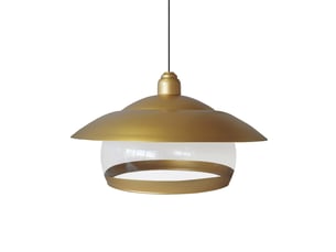 Suspension métal  globe brindisi or d37 cm