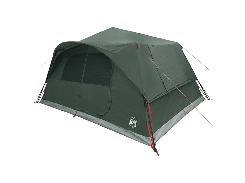  Tente instantanée, tente de camping 10 personne vert armée polyester et acier  - Conforama C