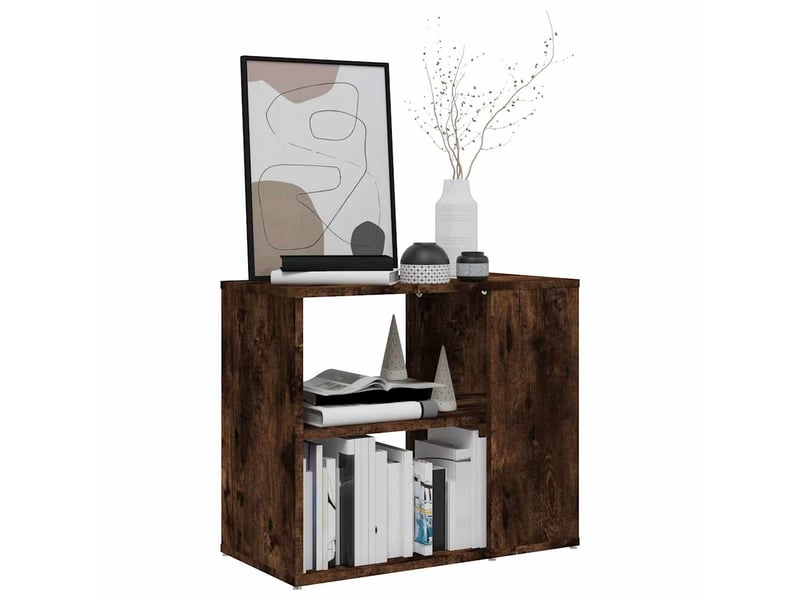  Buffet - armoire latérale chêne fumé 60x30x50 cm bois d'ingénierie  - Conforama E