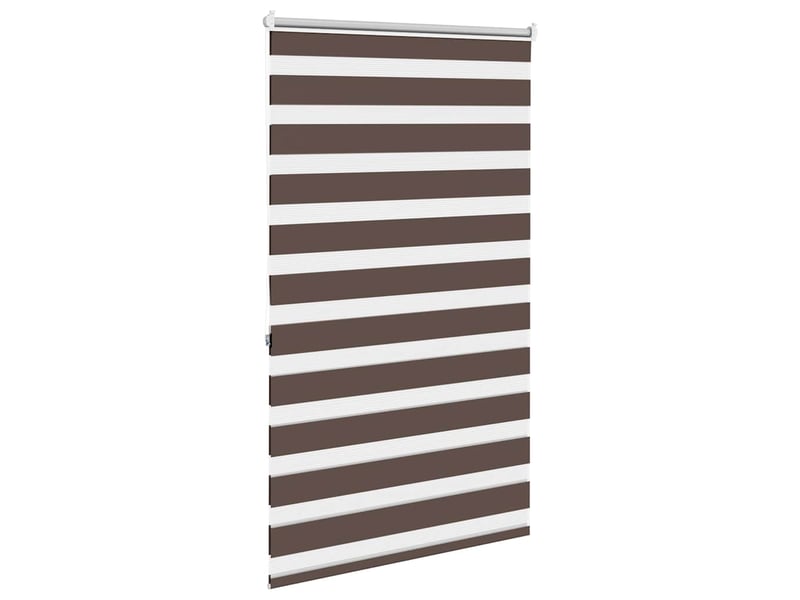 Store vénitien zebra, store de fenêtre 80,9 x 175 cm, largeur du tissu 76,7 cm, couleur café cf48212 - Conforama D
