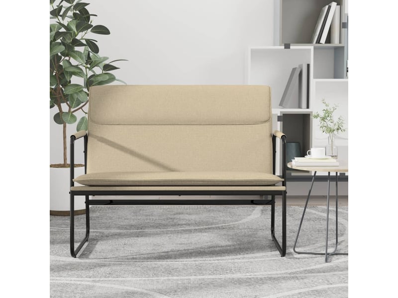  Banc d'entrée, banc d'intérieur crème 100x64x80 cm tissu  - Conforama B