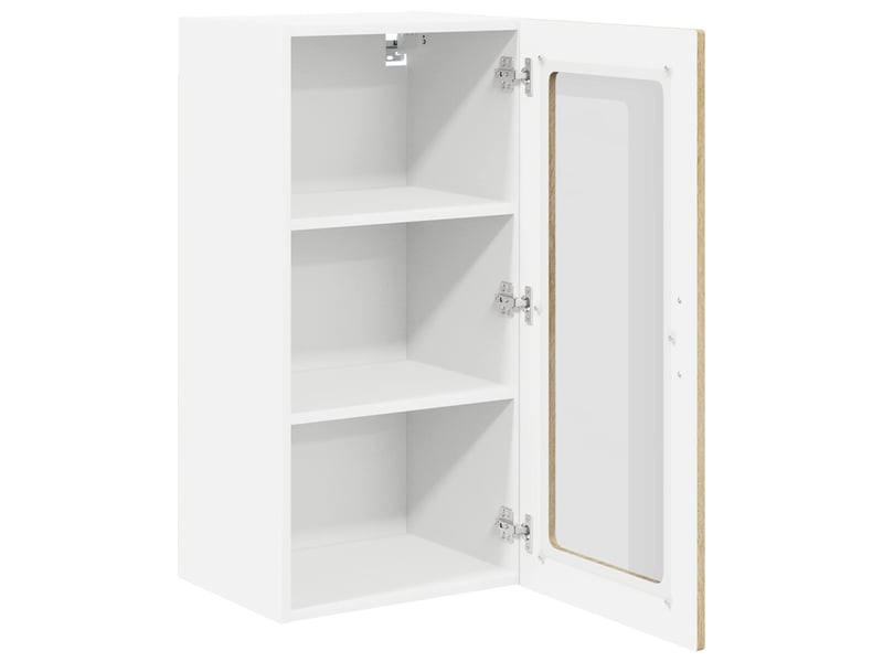  Meuble mural de cuisine, cabinet en verre mural 2 pcs chêne sonoma shl2064  - Conforama E