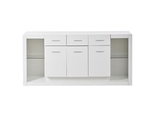 Buffet 3 porte(s)  3 tiroir(s) PANGIVO  - 160 cm coloris blanc 