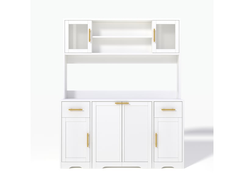  Meuble haut de cuisine avec plan de travail et led mdf blanc 140x40x173 cm N635P4783282930W - Conforama A