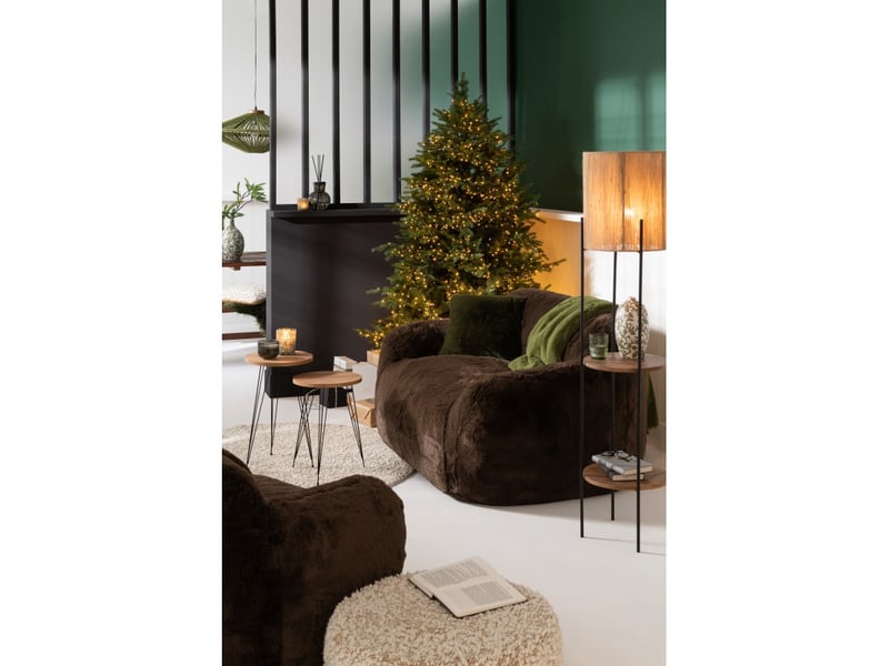  Coussin carré en polyester vert 45x45cm  - Conforama B