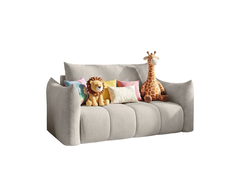  Canapé américain flo, avec fonction couchage, pour enfants, poso, gris clair (55)  - Conforama A