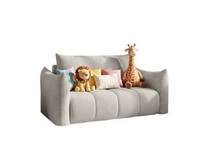 Canapé américain flo, avec fonction couchage, pour enfants, poso, gris clair (55)