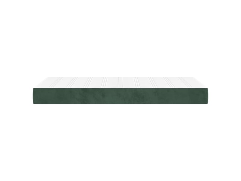  Matelas de lit à ressorts ensachés fermeté moyenne vert foncé 120x190x20 cm  - Conforama D