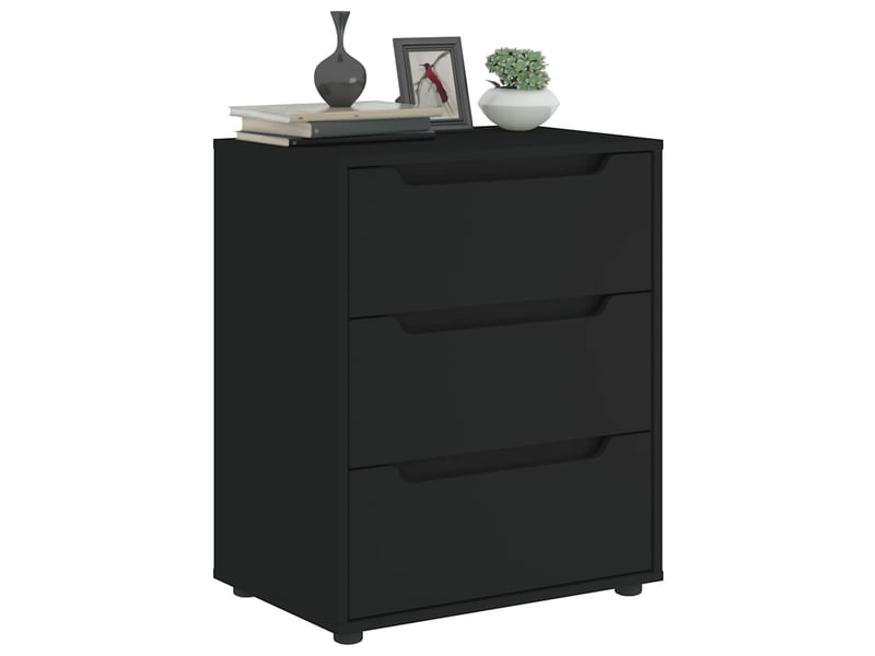  Buffet salon visnes noir 60x40x73 cm bois d'ingénierie  - Conforama B