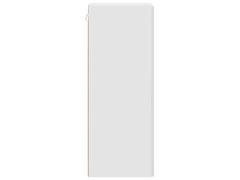  Armoire murale salon, meuble de rangement blanc brillant 33 x 34,5 x 90 cm shl4554  - Conforama E