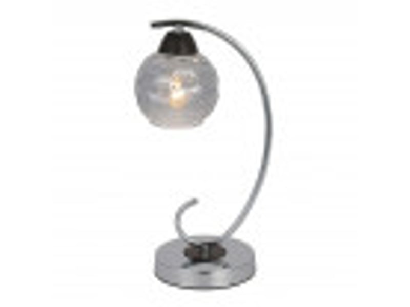  Lampe à poser fabrilamp etna e14 coloris chromé wengé 35 x 14 x 19 cm 152571020 - Conforama D